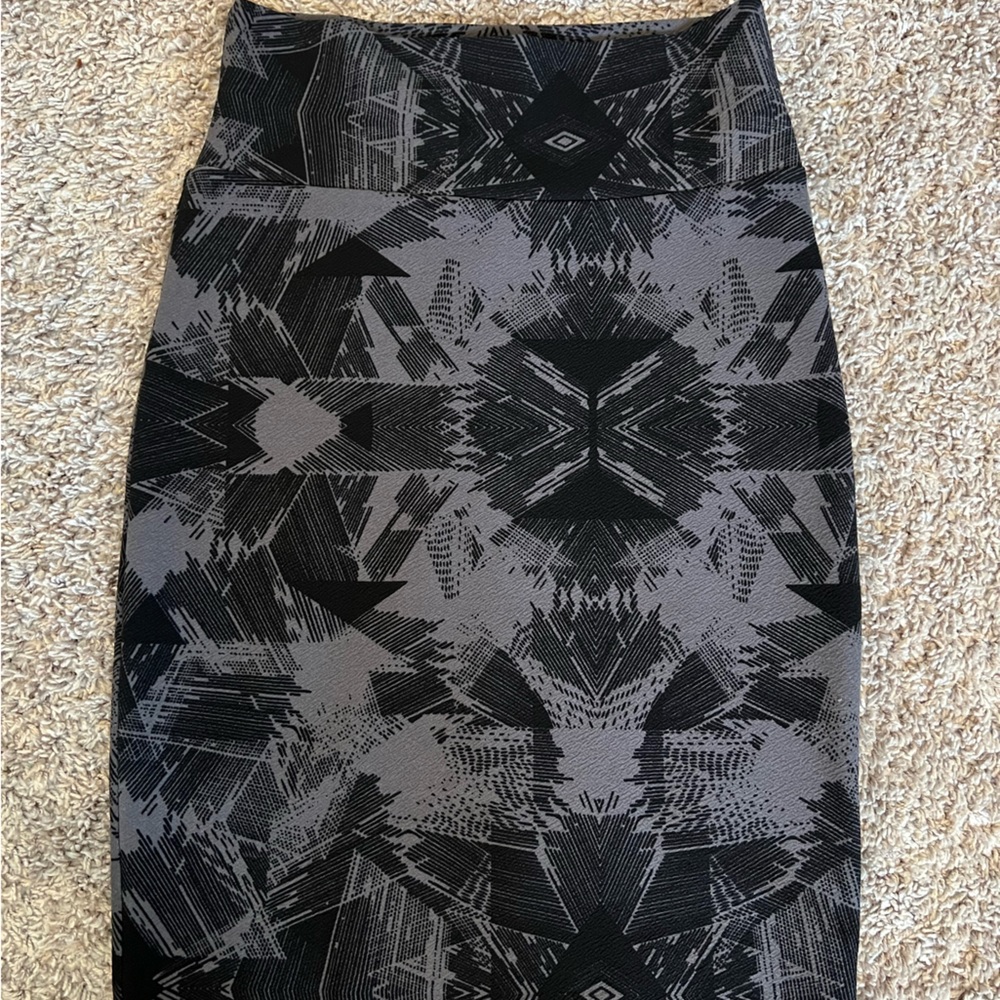 Lularoe Cassie Pencil Skirt Aztec-style Print